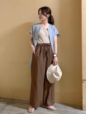 marinaさん（レディース・158cm）の夏コーディネート