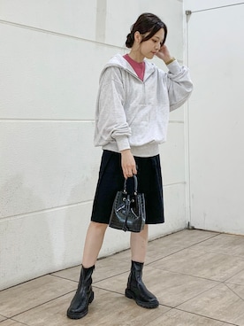 「サイドゴアブーツ」｜marinaさん（レディース・158cm）の秋コーディネート