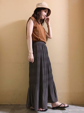 marinaさん（レディース・158cm）の夏コーディネート