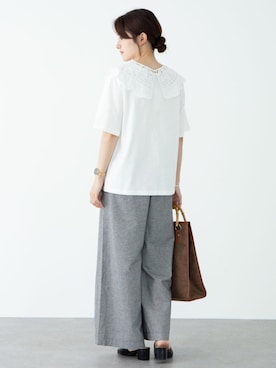 「アイテム（音楽/本・雑誌）」を使った、marinaさん（レディース・158cm）の夏コーディネート