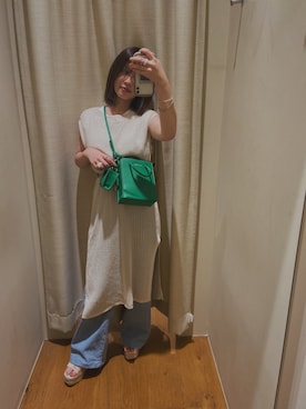 「SOMETHING（サムシング）のアイテム」を使った、つんさん（レディース・154cm）の夏コーディネート