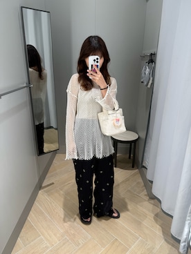 「アイテム（キャミソール）」を使った、Mさん（レディース・160cm）の秋コーディネート