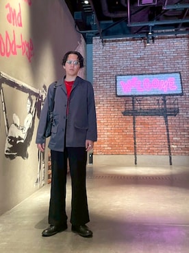 「アイテム（カバーオール）」を使った、じょりたんさん（メンズ・168cm）の秋コーディネート