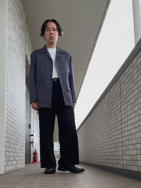 「アイテム（カバーオール）」を使った、じょりたんさん（メンズ・168cm）の秋コーディネート