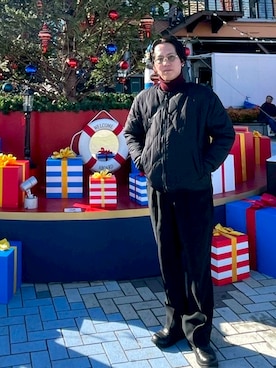 「アイテム（ダウンジャケット/コート）」を使った、じょりたんさん（メンズ・168cm）の冬コーディネート