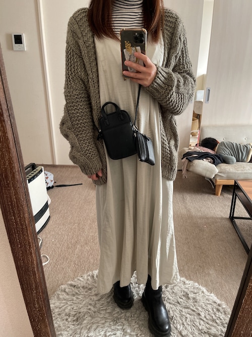 DHOLIC ミニマルケーブルニットカーディガン DHOLIC（ディーホリック）の「ミニマルケーブルニットカーディガン