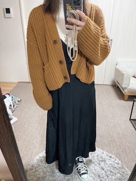 「CONVERSE（コンバース）のCONVERSE コンバース オール スター オックス / ALL STAR OX(BLACK) 32160321（スニーカー）」を使った、ayuさん（レディース・162cm・20代）の冬コーディネート