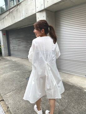 「ミニワンピ」｜chicoさん（レディース・158cm）の夏コーディネート