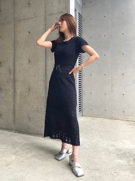 「REDYAZEL（レディアゼル）のアイテム（サンダル）」を使った、chicoさん（レディース・158cm）の夏コーディネート