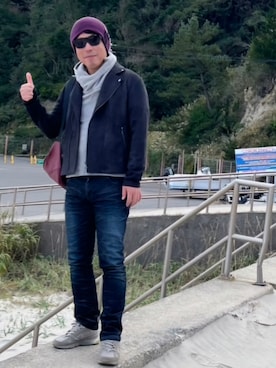 「アイテム（ボディバッグ/ウエストポーチ）」を使った、H.S@yonoiさん（メンズ・175cm）の秋コーディネート