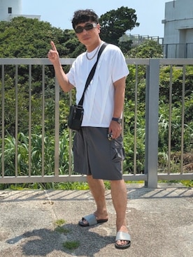 「MICHAEL KORS（マイケルコース）のアイテム」を使った、H.S@yonoiさん（メンズ・175cm）の夏コーディネート