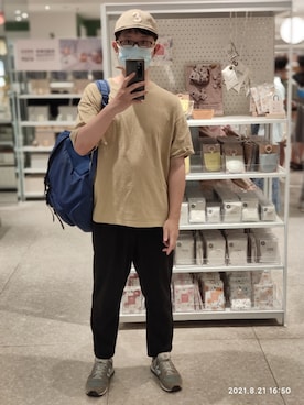 「Herschel Supply（ハーシェルサプライ）のアイテム」を使った、我是-小锡兵さん（メンズ・173cm）の夏コーディネート