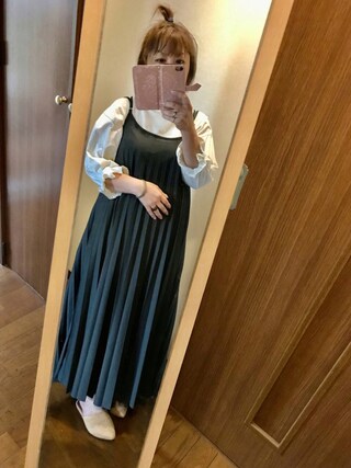 しまむら シマムラ の 襟付きヒョウ柄 ワンピース ワンピース Wear