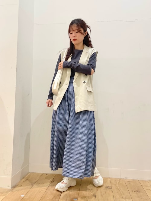 セール】チェックボリュームスカート（スカート）｜SENSE OF PLACE by