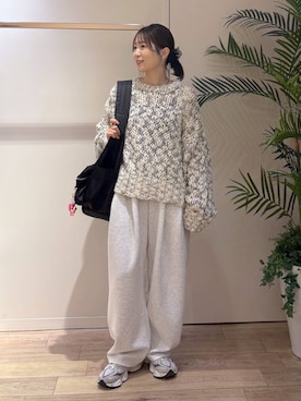 「アイテム（スウェットパンツ）」を使った、maruさん（レディース・160cm・20代）の秋コーディネート