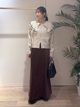 「アイテム（スカート）」を使った、maruさん（レディース・160cm・30代）の秋コーディネート