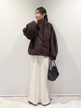 「アイテム（ブルゾン）」を使った、maruさん（レディース・160cm・20代）の秋コーディネート