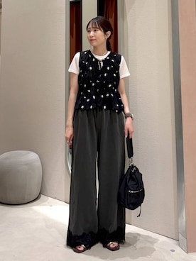 「LOWRYS FARM（ローリーズファーム）のアイテム（ショルダーバッグ）」を使った、maruさん（レディース・160cm）の夏コーディネート