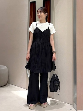 「LOWRYS FARM（ローリーズファーム）のアイテム（ショルダーバッグ）」を使った、maruさん（レディース・160cm）の夏コーディネート