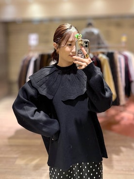 「アイテム（ピアス（両耳用））」を使った、maruさん（レディース・160cm・30代）の秋コーディネート