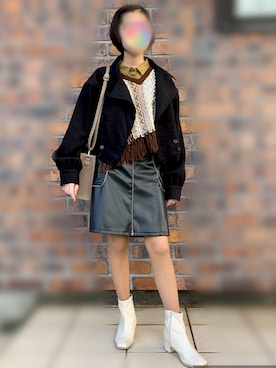 「SpRay（スプレイ）のアイテム（その他アウター）」を使った、chitaroさん（レディース・154cm）の冬コーディネート