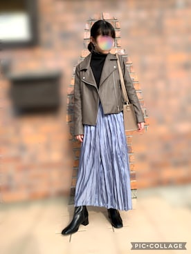 「AS as know as（エーエス アズノウアズ）のアイテム（スカート）」を使った、chitaroさん（レディース・154cm）の秋コーディネート