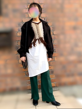 「SpRay（スプレイ）のアイテム（その他アウター）」を使った、chitaroさん（レディース・154cm）の冬コーディネート