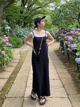 「UNIQLO（ユニクロ）のアイテム（帽子）」を使った、ike_lemageさん（レディース・164cm）の夏コーディネート