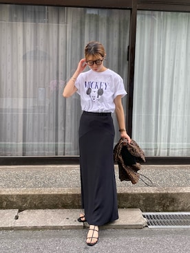 「ミッキー」｜「アイテム（その他）」を使った、ike_lemageさん（レディース・164cm）の夏コーディネート