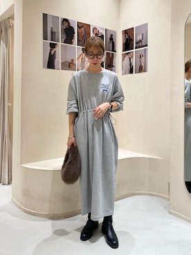 「グレーコーデ」｜「アイテム（その他）」を使った、ike_lemageさん（レディース・164cm）の秋コーディネート