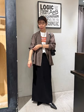 「シアーシャツ」｜ike_lemageさん（レディース・164cm）の秋コーディネート