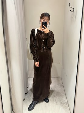 「アイテム（ショルダーバッグ）」を使った、ike_lemageさん（レディース・164cm）の秋コーディネート