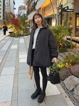 「コーチジャケット」｜ike_lemageさん（レディース・164cm）の冬コーディネート