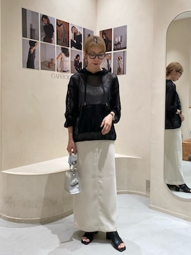 「シルバー」｜「アイテム（その他）」を使った、ike_lemageさん（レディース・164cm）の秋コーディネート