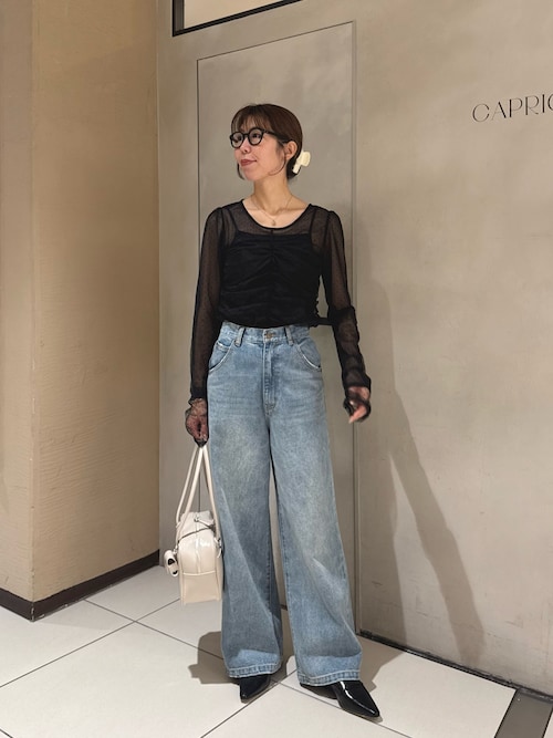 オケージョンにも◎】フロッキードットブラウス（シャツ/ブラウス