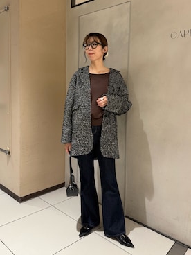 「アイテム（Tシャツ/カットソー）」を使った、ike_lemageさん（レディース・164cm）の秋コーディネート