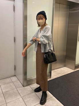 「ラメスカート」｜「アイテム（その他）」を使った、ike_lemageさん（レディース・164cm）の秋コーディネート