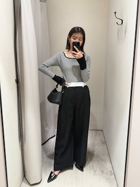 「スクエアネック(ネック)」｜ike_lemageさん（レディース・164cm）の春コーディネート