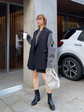 「ゆるニット」｜「アイテム（その他）」を使った、ike_lemageさん（レディース・164cm）の秋コーディネート