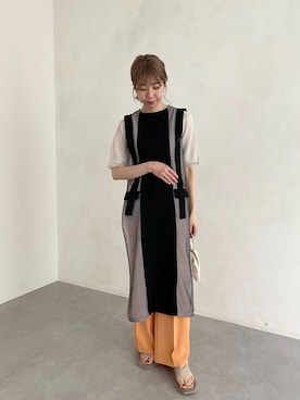 「はじめましてコーデ」｜「アイテム（ワンピース/ドレス）」を使った、ike_lemageさん（レディース・164cm）の春コーディネート