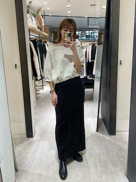 「ラメ」｜「アイテム（その他）」を使った、ike_lemageさん（レディース・164cm）の春コーディネート