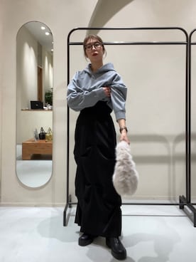 「アイテム（パーカー）」を使った、ike_lemageさん（レディース・164cm）の秋コーディネート