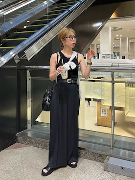 「たすき掛け」｜「アイテム（その他）」を使った、ike_lemageさん（レディース・164cm）の夏コーディネート