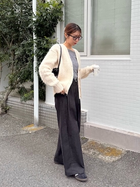 「メガネ女子」｜ike_lemageさん（レディース・164cm）の冬コーディネート