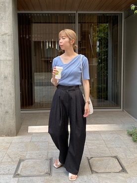 「トングサンダル」｜「アイテム（その他）」を使った、ike_lemageさん（レディース・164cm）の夏コーディネート
