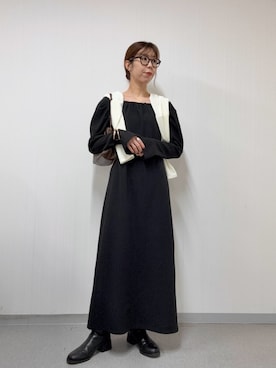 「アイテム（バングル/リストバンド）」を使った、ike_lemageさん（レディース・164cm）の冬コーディネート