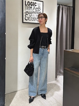 「アイテム（ベルト）」を使った、ike_lemageさん（レディース・164cm）の秋コーディネート