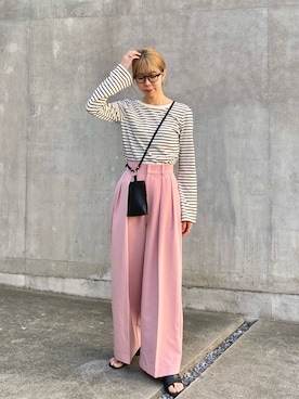 「フレアスリーブ」｜「アイテム（その他）」を使った、ike_lemageさん（レディース・164cm）の春コーディネート