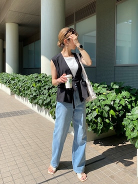 「トングサンダル」｜「アイテム（その他）」を使った、ike_lemageさん（レディース・164cm）の夏コーディネート