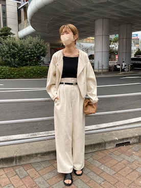 「ほめられ本命コーデ」｜「アイテム（キャミソール）」を使った、ike_lemageさん（レディース・164cm）の冬コーディネート